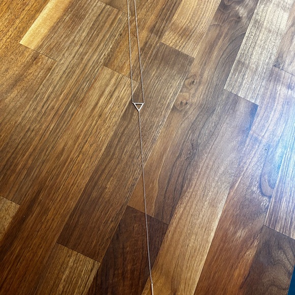 14k Rose Gold Pave Diamond Lariat Necklace - Picture 12 of 12